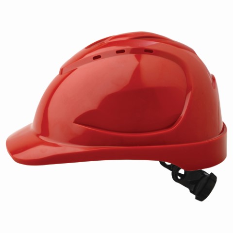 PRO HARD HAT VENTED RATCHET HARNESS - V9 RED